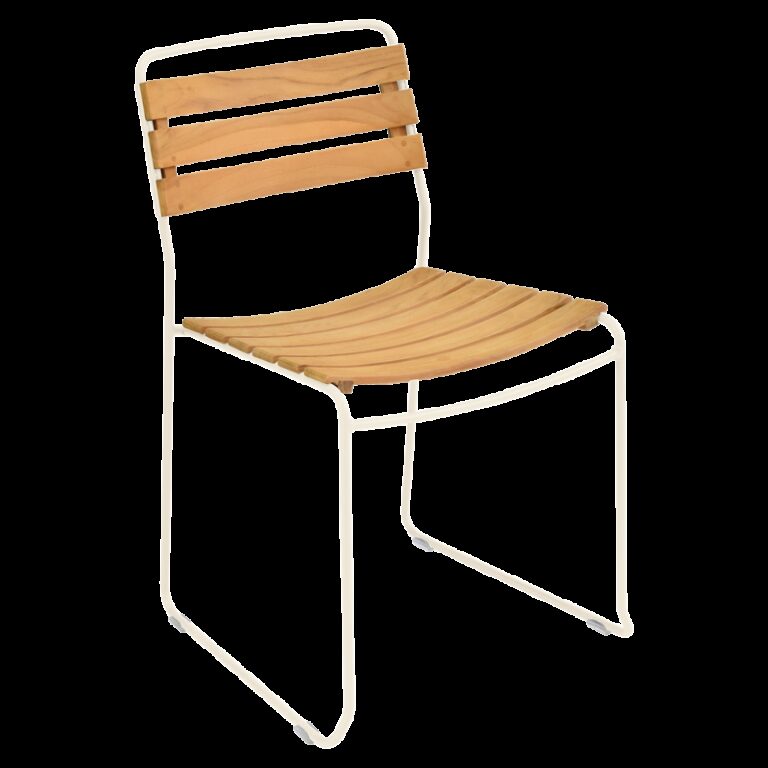 FERMOB - Chaise de repas FERMOB Surprising Teck en bois et métal - 25 coloris