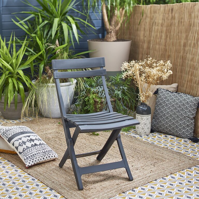 Grosfillex B2C - Chaise de jardin pliante Miami – Sorbet melon