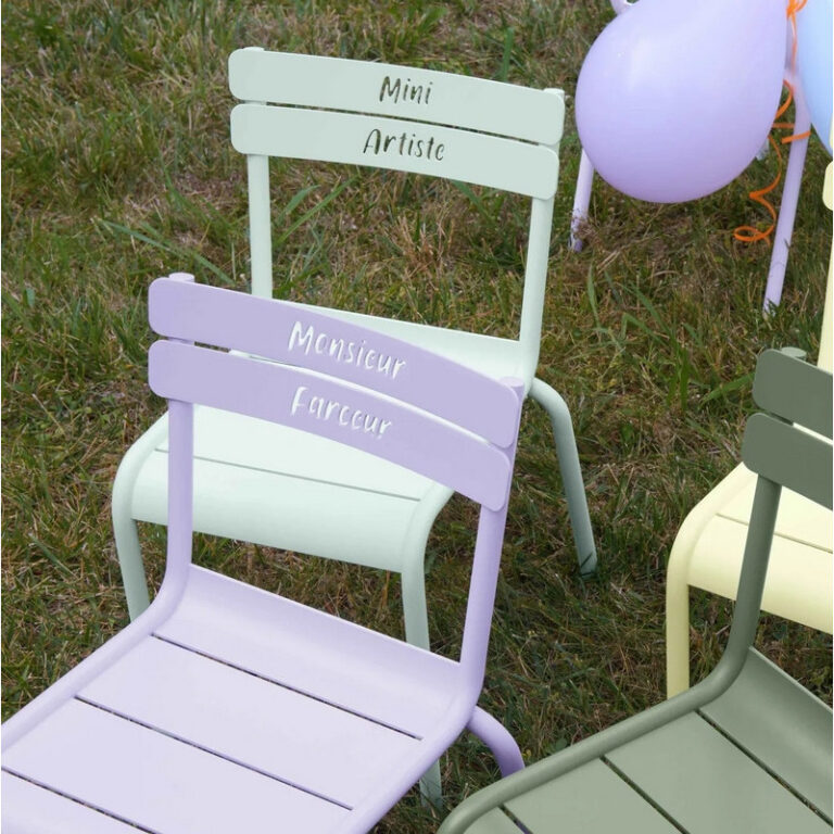 FERMOB - Chaise pour enfant mini artiste FERMOB Luxembourg Kid en métal - 7 coloris