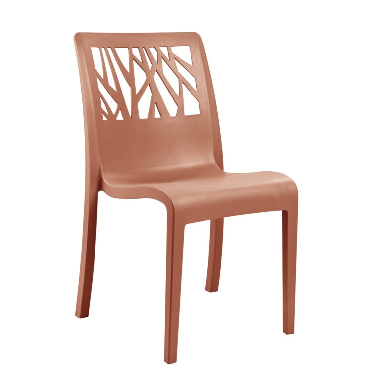 Grosfillex B2C - Chaise de jardin Vegetal – Gris Platinium