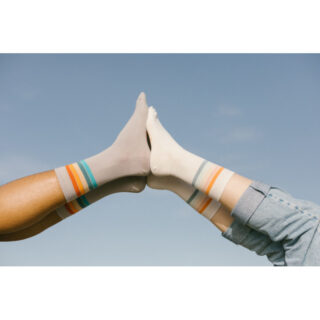 MEIA - Chaussettes Tabi rayées Rétro