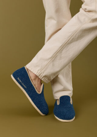 Chaussons Martin Bleu Marine par la marque Montlimart Montlimart - Chaussons Martin Bleu Marine
