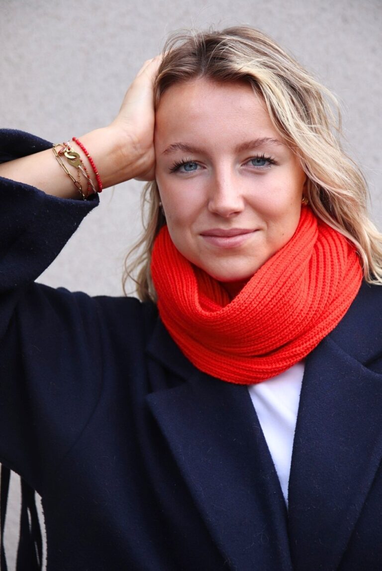 Maison Bonnefoy - Tour de cou Perinne Adulte Coquelicot
