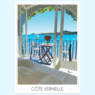 Affiche Côte Vermeille Terrasse par la marque Foliove Foliove - Affiche Côte Vermeille Terrasse