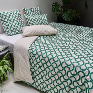 Parure de lit coton bio Jardin Urbain par la marque Camif Camif - Parure de lit coton bio Jardin Urbain