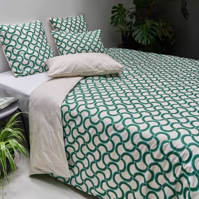 ESSENTIELS PAR CAMIF - Parure de lit coton bio Jardin Urbain