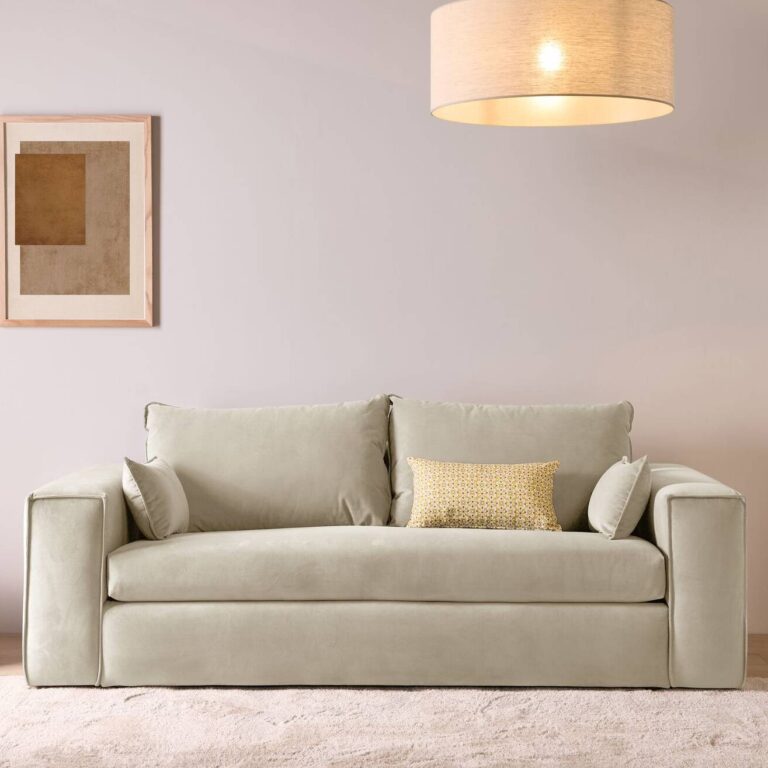 ESSENTIELS PAR CAMIF - Canapé velours Orel