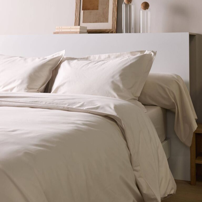 CAMIF SIGNATURE - Drap housse literie de relaxation percale bio Elise