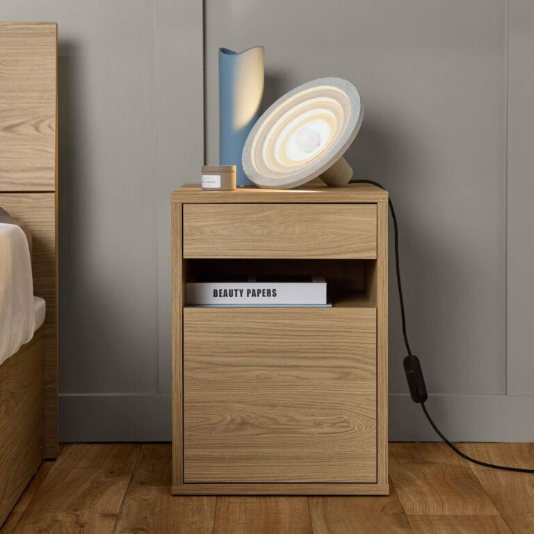ESSENTIELS PAR CAMIF - Caisson de bureau décor bois 1 tiroir 1 porte Simon
