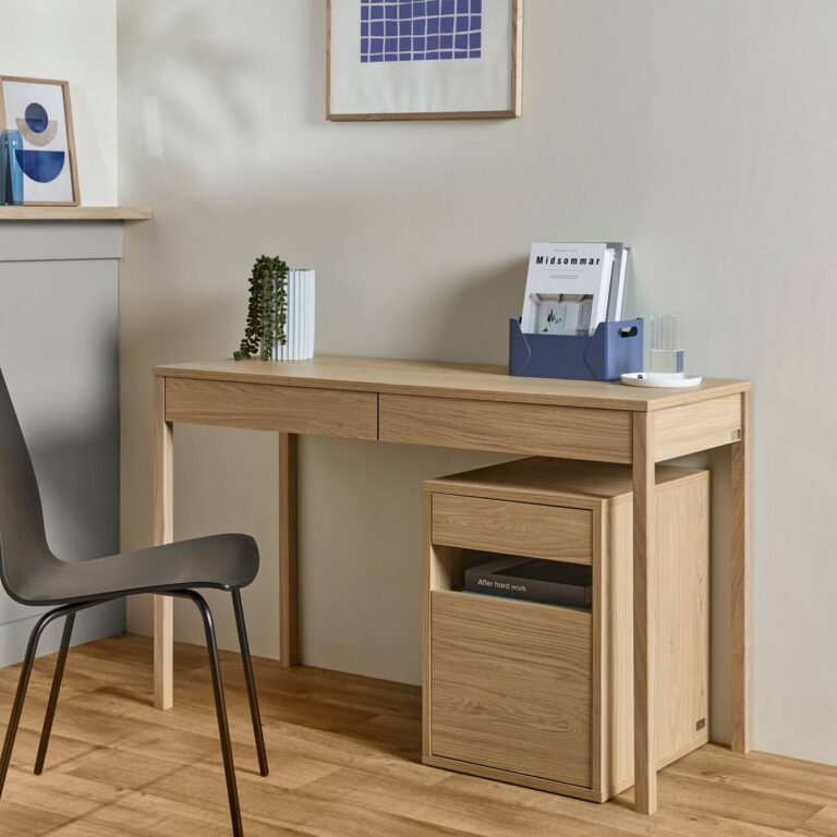 ESSENTIELS PAR CAMIF - Caisson de bureau décor bois 1 tiroir 1 porte Simon