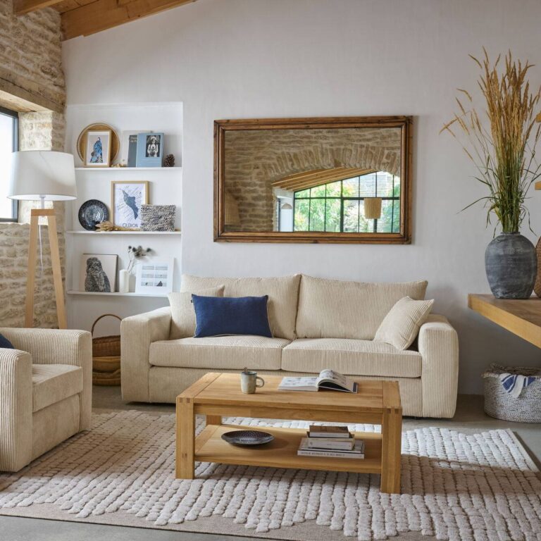CAMIF SIGNATURE - Grand pouf velours côtelé Otto