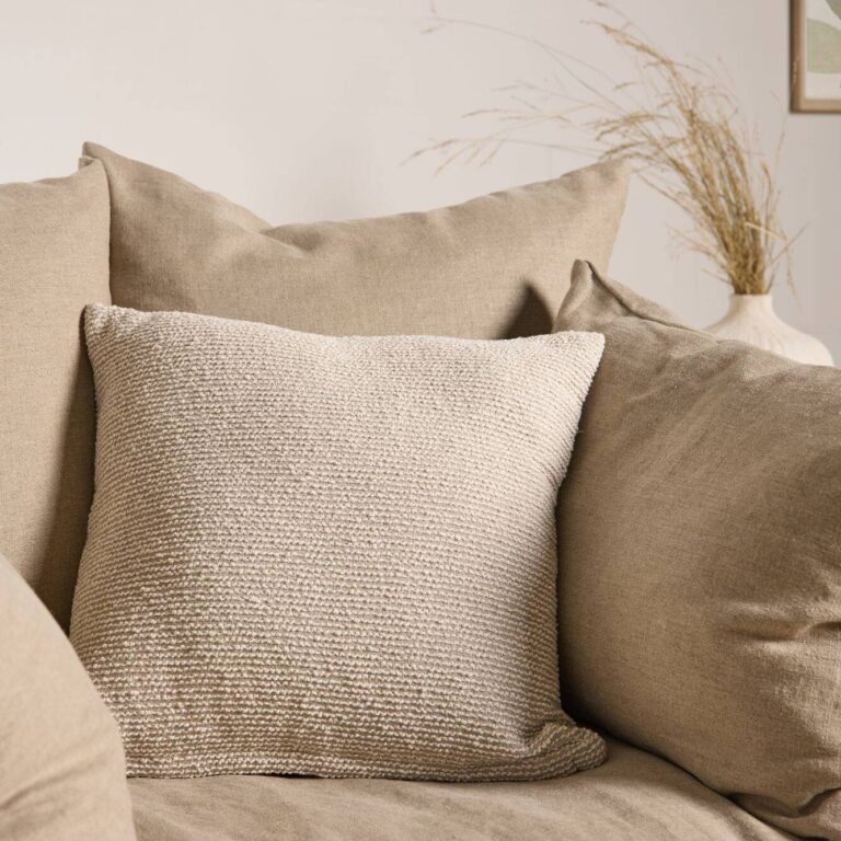 CAMIF SIGNATURE - Coussin coton lin tramé Léon