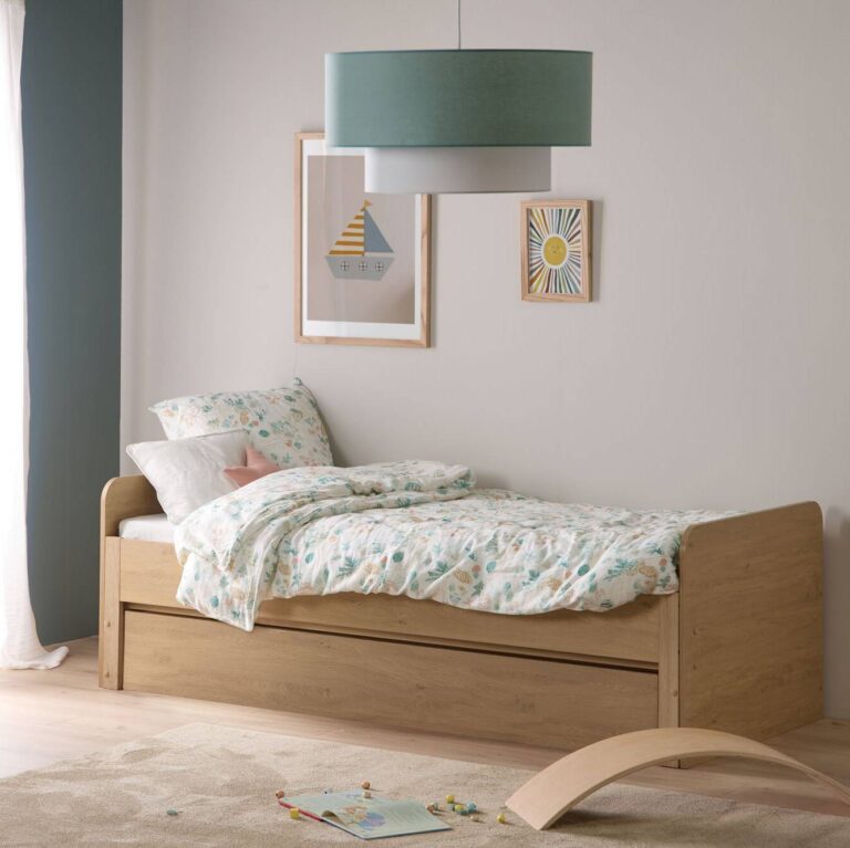 CAMILLE PAR CAMIF - Lit extensible avec tiroir en option Sami
