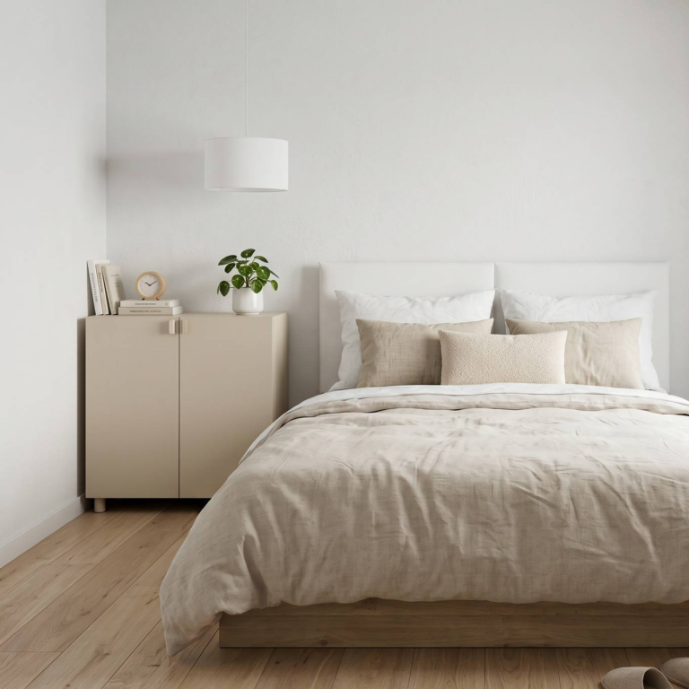 ESSENTIELS PAR CAMIF - Abat-jour pour suspension tissu blanc 20 cm Rosalie
