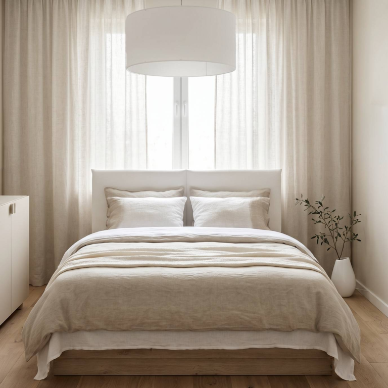 ESSENTIELS PAR CAMIF - Abat-jour pour suspension tissu blanc 60 cm Robine
