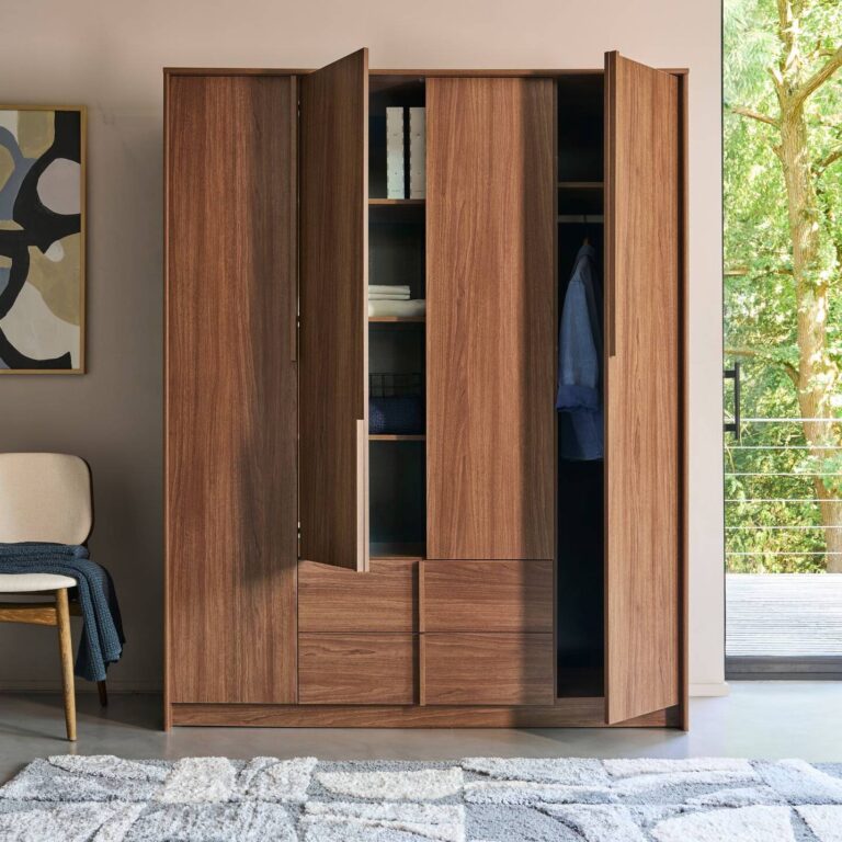 CAMIF SIGNATURE - Armoire 4 portes 2 tiroirs Paku