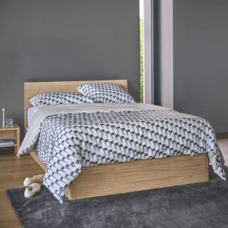 Parure de lit coton bio Nautique Urbain par la marque Camif Camif - Parure de lit coton bio Nautique Urbain