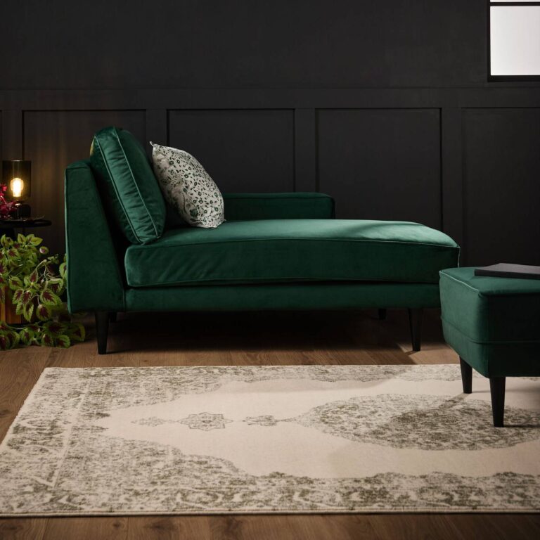 CAMIF SIGNATURE - Méridienne velours Oscar