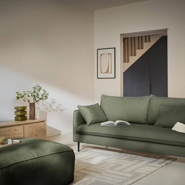 CAMIF SIGNATURE - Grand pouf tissu Otis