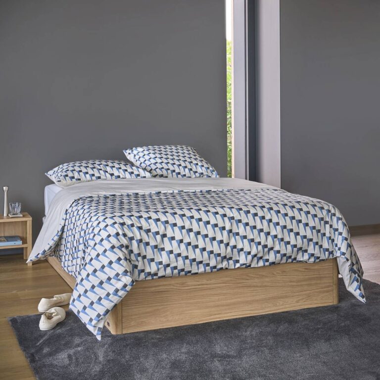 ESSENTIELS PAR CAMIF - Lit coffre décor bois Simon