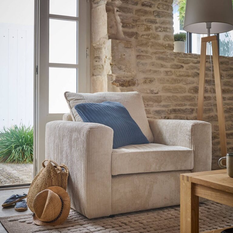 CAMIF SIGNATURE - Fauteuil velours côtelé Otto