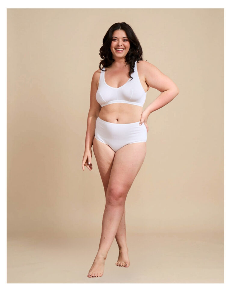Maison Lemahieu - Culotte taille haute en Coton BIO - Blanc – 2XL