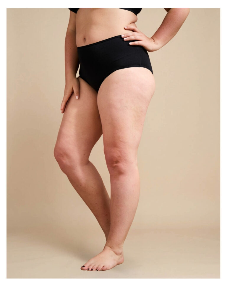 Maison Lemahieu - Culotte taille haute en Coton BIO - Noir – 2XL