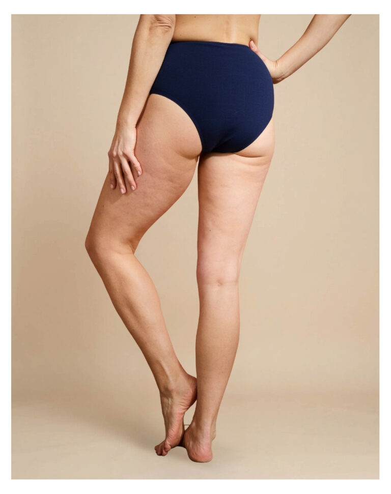Maison Lemahieu - Culotte taille haute en Coton BIO - Bleu Minuit – XS