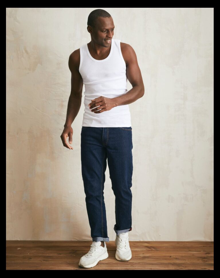 Maison Lemahieu - Débardeur Marcel en Coton BIO - Blanc – 2XL