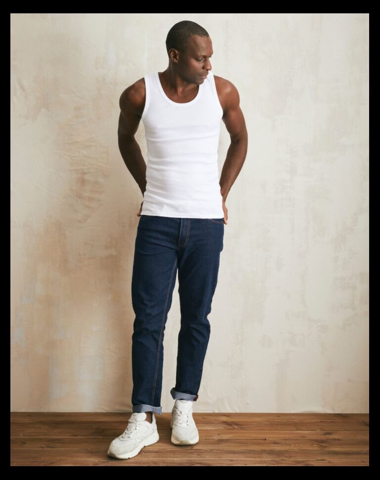 debardeur marcel en coton bio blanc Blanc