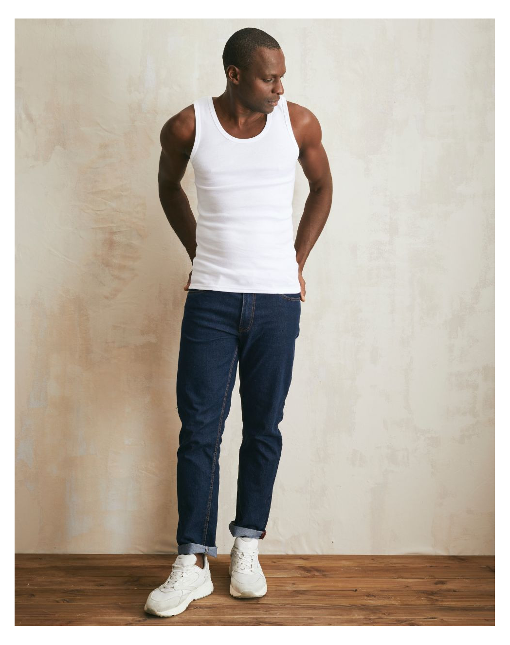 debardeur marcel en coton bio blanc Blanc