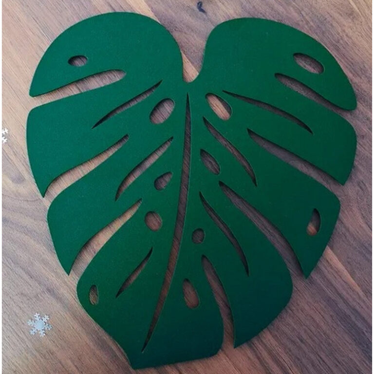 FERMOB - Dessous de plat FERMOB Monstera 24x22cm en métal - 10 coloris