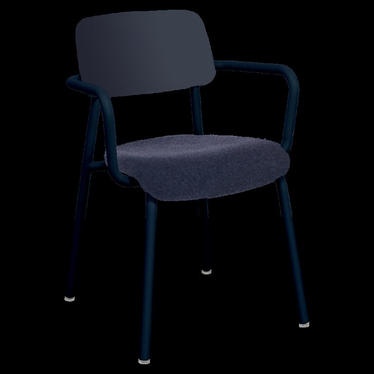 FERMOB - Fauteuil avec accoudoirs bridge FERMOB Studie en tissu et métal - 7 coloris