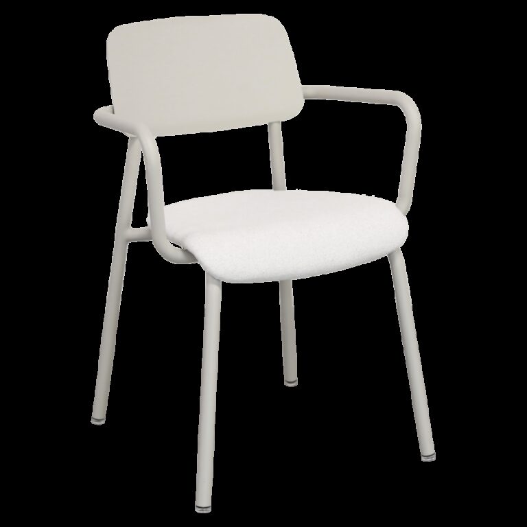 FERMOB - Fauteuil avec accoudoirs bridge FERMOB Studie en tissu et métal - 7 coloris