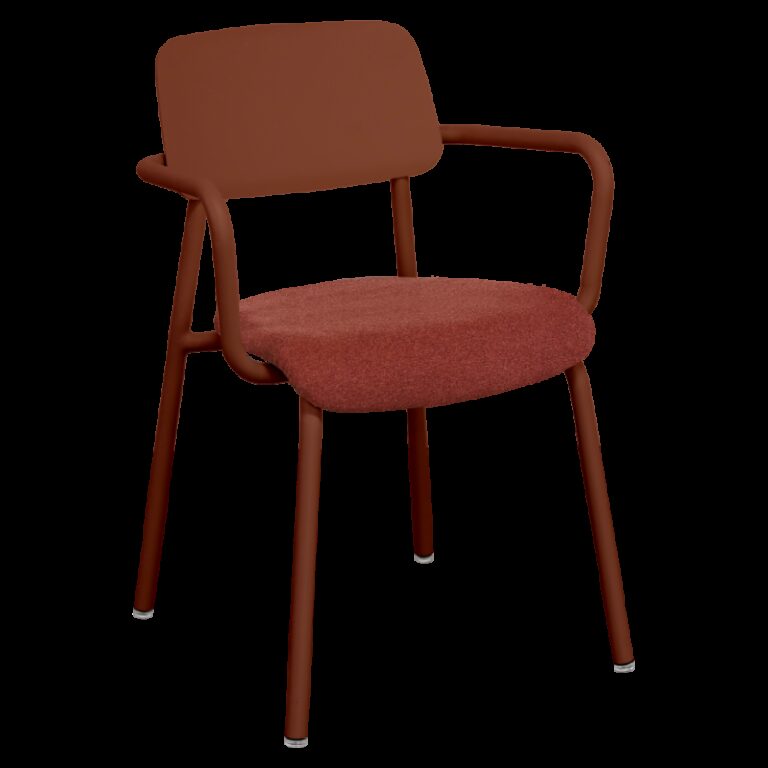 FERMOB - Fauteuil avec accoudoirs bridge FERMOB Studie en tissu et métal - 7 coloris