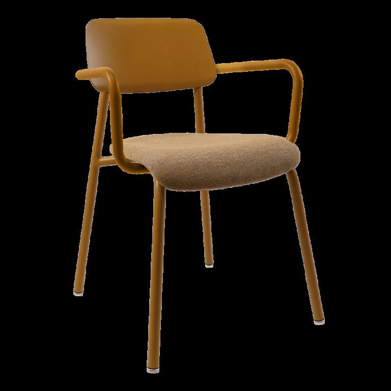 FERMOB - Fauteuil avec accoudoirs bridge FERMOB Studie en tissu et métal - 7 coloris
