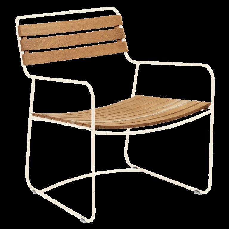FERMOB - Fauteuil avec accoudoirs FERMOB Surprising Teck en bois et métal - 25 coloris