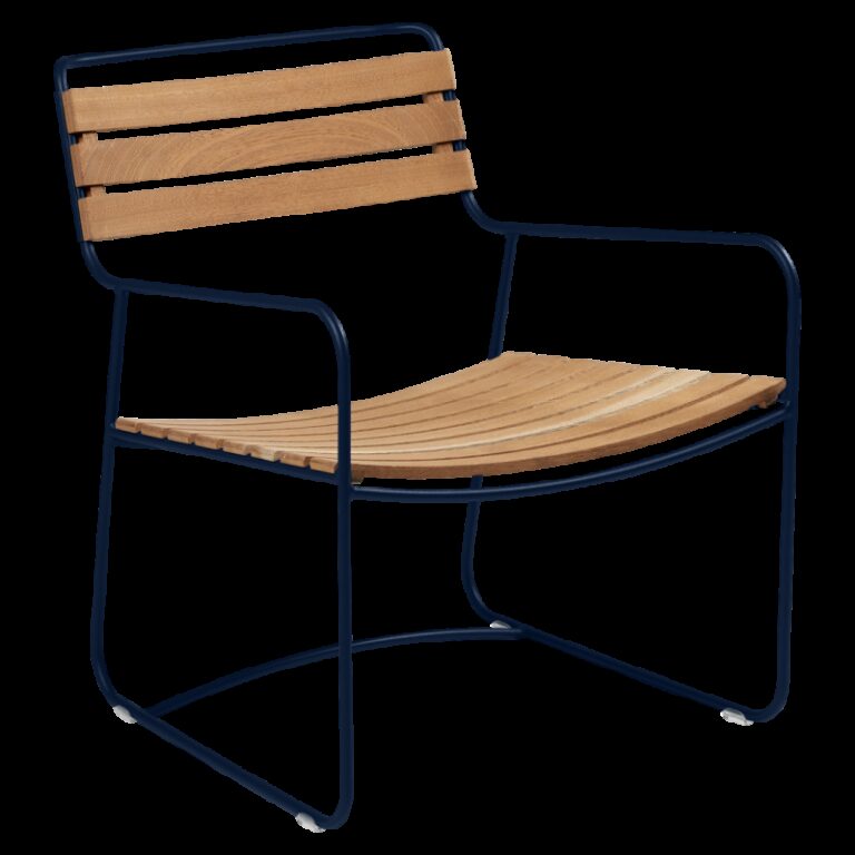 FERMOB - Fauteuil avec accoudoirs FERMOB Surprising Teck en bois et métal - 25 coloris