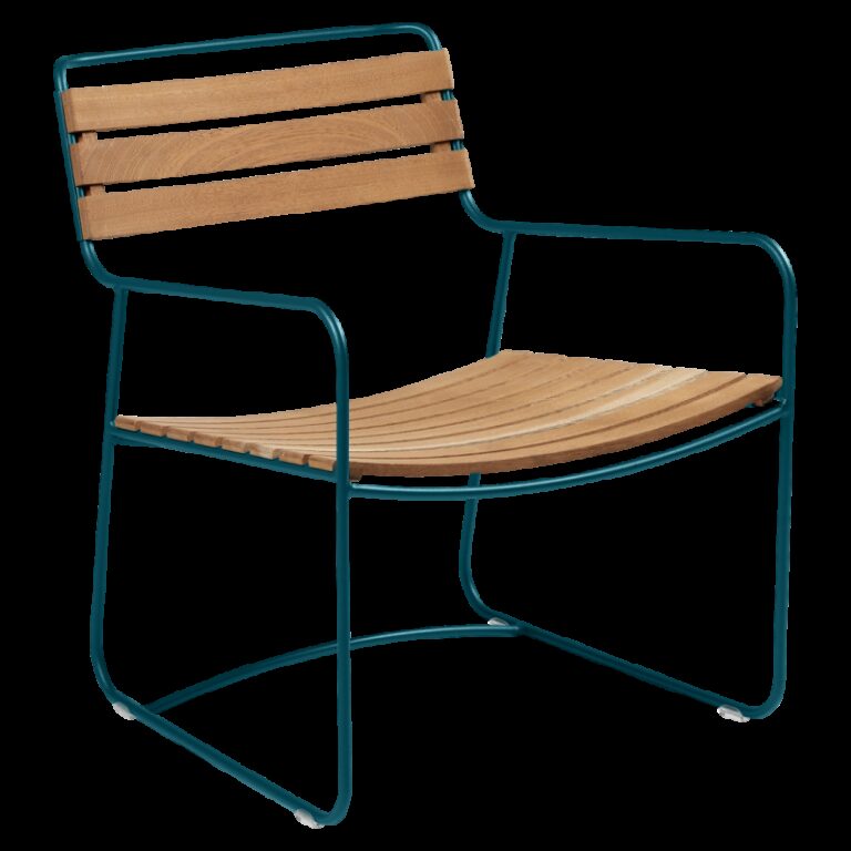 FERMOB - Fauteuil avec accoudoirs FERMOB Surprising Teck en bois et métal - 25 coloris
