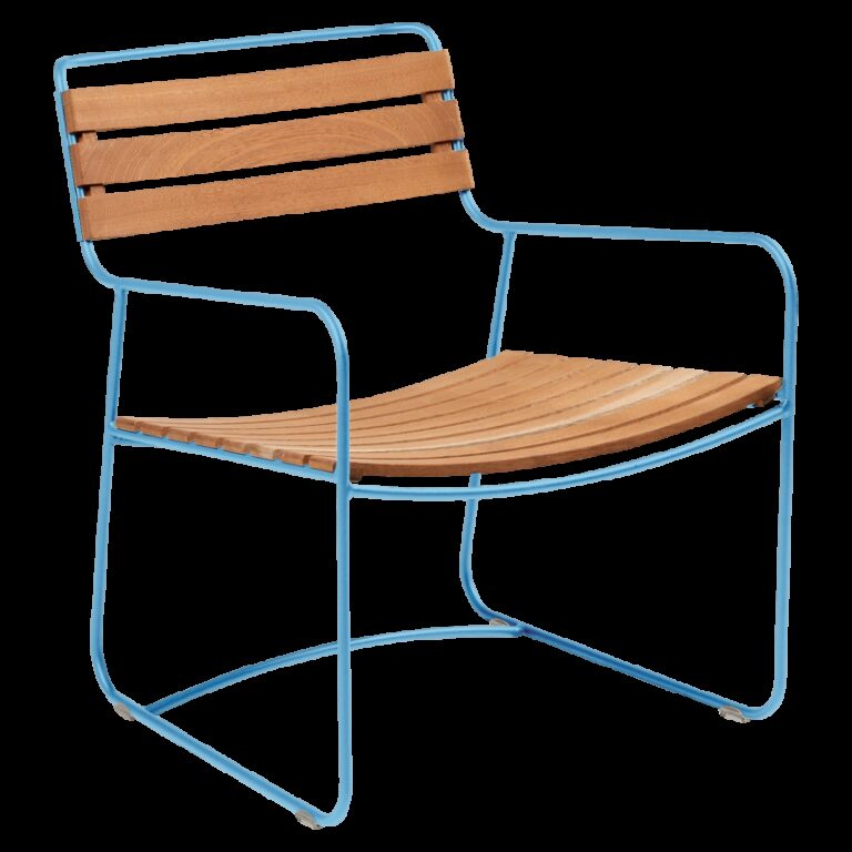 FERMOB - Fauteuil avec accoudoirs FERMOB Surprising Teck en bois et métal - 25 coloris