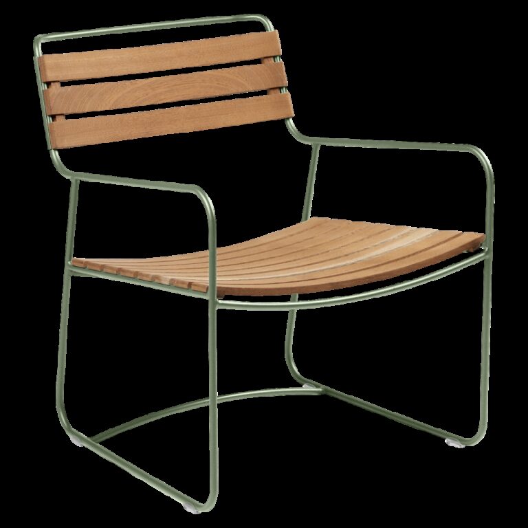 FERMOB - Fauteuil avec accoudoirs FERMOB Surprising Teck en bois et métal - 25 coloris
