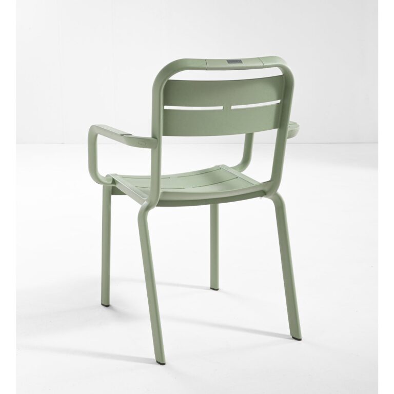 Grosfillex B2C - Fauteuil Cannes extérieur Recyclée – Vert tender
