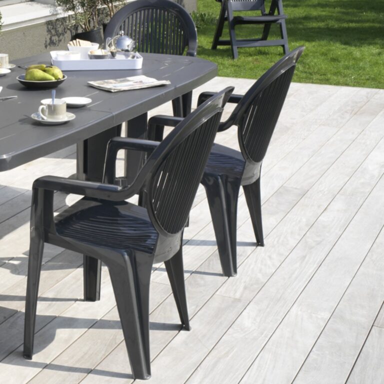 Grosfillex - Fauteuil de jardin Fidji – Taupe