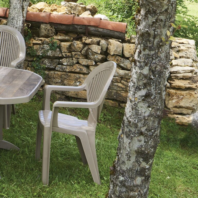 Grosfillex - Fauteuil de jardin Fidji – Taupe