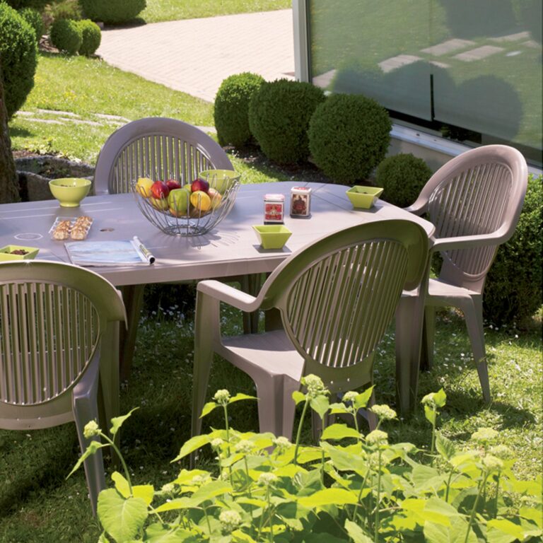 Grosfillex - Fauteuil de jardin Fidji – Taupe