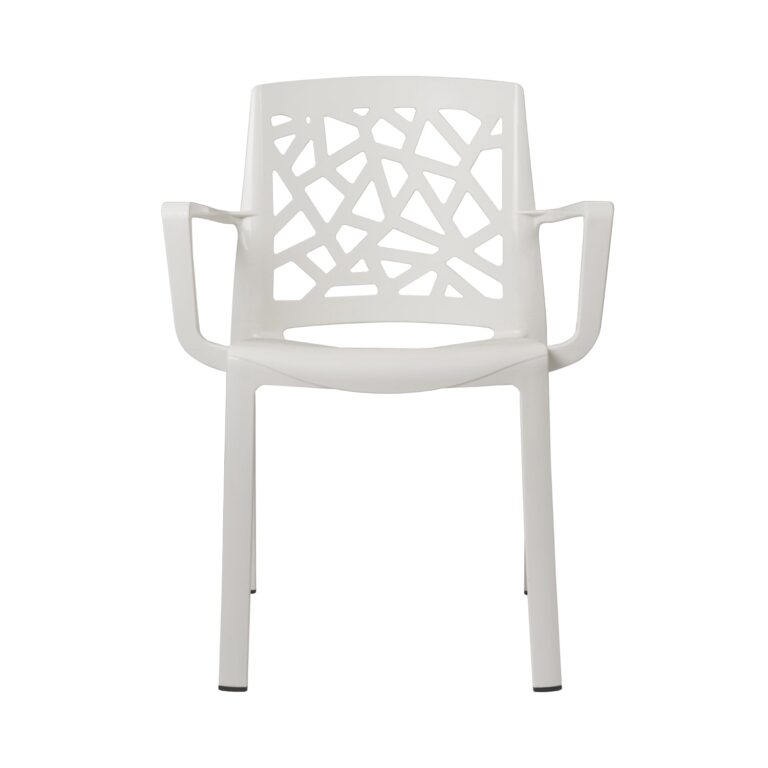 fauteuil de jardin resine stuart blanc.1 Grosfillex - Fauteuil extérieur résine Stuart – Blanc