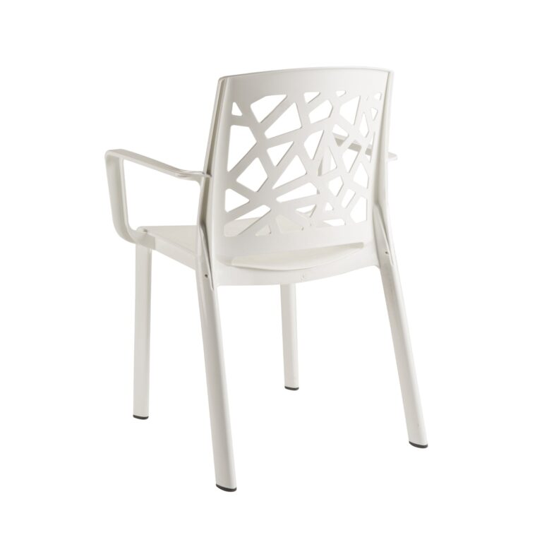 Grosfillex - Fauteuil extérieur résine Stuart – Blanc