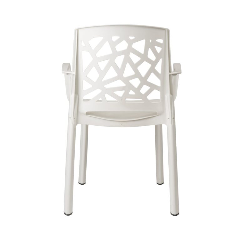 Grosfillex - Fauteuil extérieur résine Stuart – Blanc