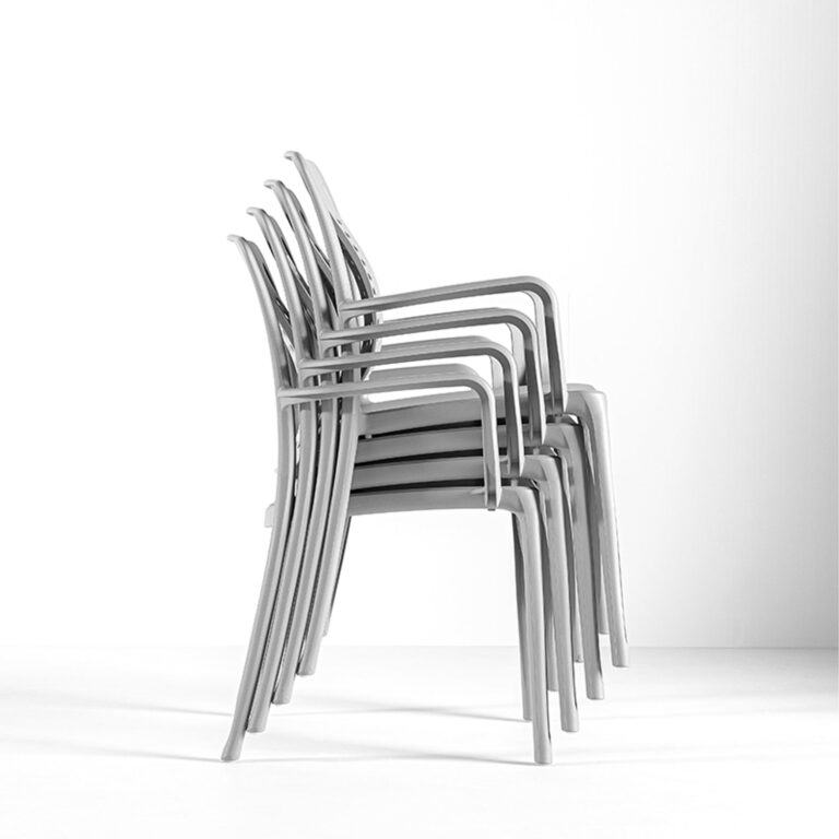 Grosfillex - Fauteuil de jardin Factory – Blanc glacier