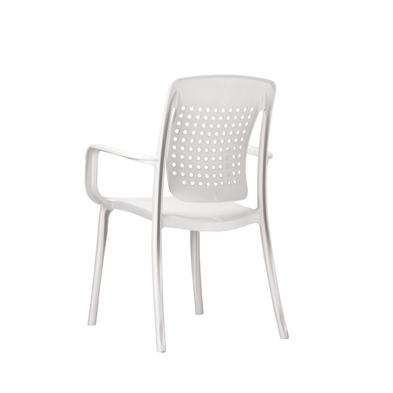 Grosfillex - Fauteuil de jardin Factory – Blanc glacier